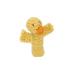 Vingerpopje, kip, wol, 8 cm