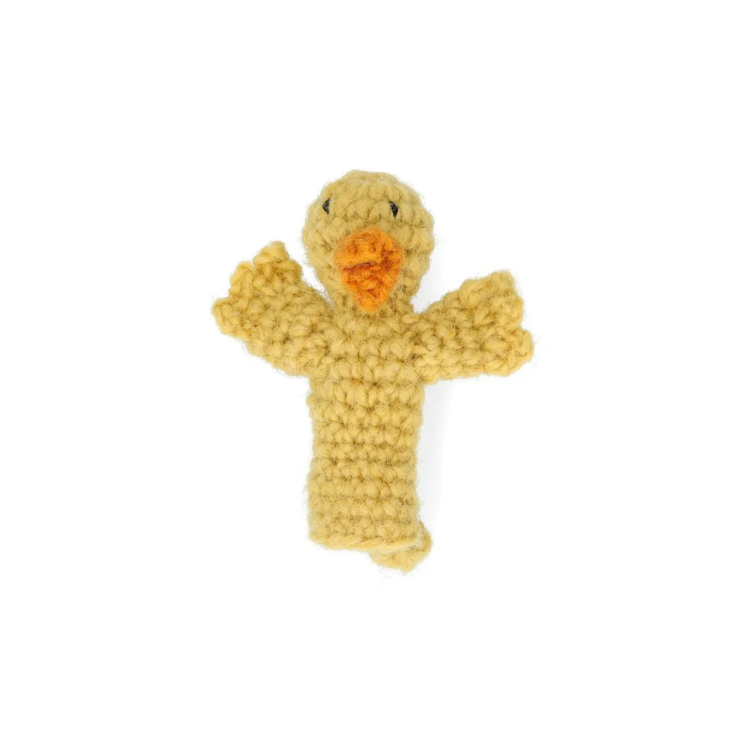 Vingerpopje, kip, wol, 8 cm