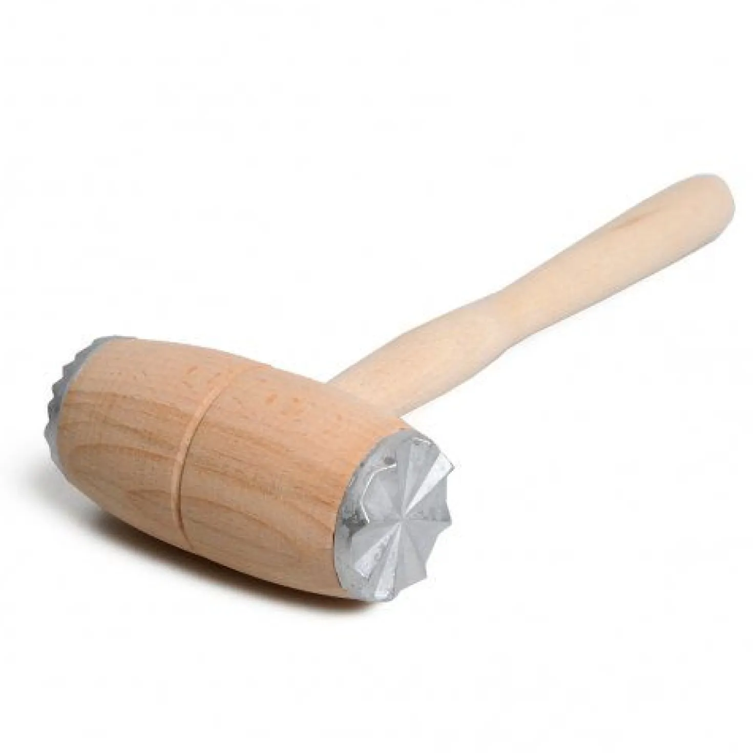 Vleeshamer, beukenhout met aluminum