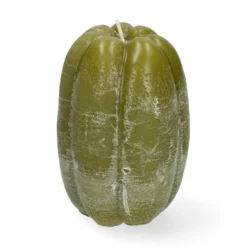 Vormkaars, groene pompoen, Ø8 x 11 cm