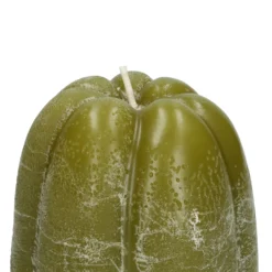 Vormkaars, groene pompoen, Ø8 x 11 cm