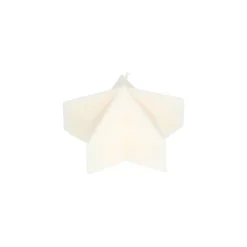 Vormkaars, ster klein, offwhite, Ø10 X 5,3 cm