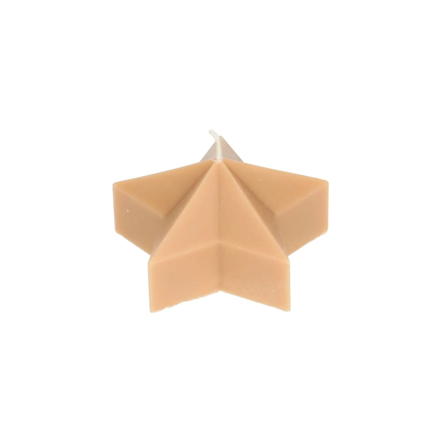 Vormkaars, ster klein, oker, Ø10 X 5,3 cm