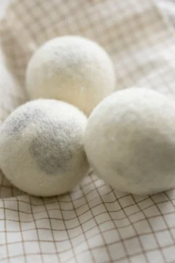 Wasdroogbollen, vilt, 3 stuks