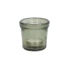 Waxinelichthouder, gerecycled glas, groen, Ø7 cm