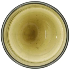 Waxinelichthouder, groen glas, ster, 7,5 cm