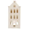 Waxinelichthouder, porselein, huisje met puntgevel, 20 cm