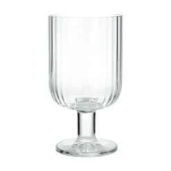 Wijnglas, geribbeld glas, stapelbaar, 340 ml