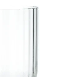 Wijnglas, geribbeld glas, stapelbaar, 340 ml