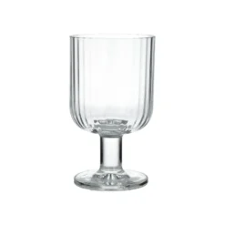 Wijnglas, geribbeld glas, stapelbaar, 270 ml