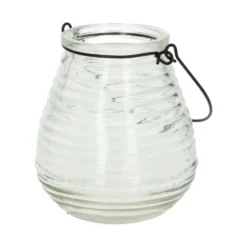 Windlicht bol, ribbels