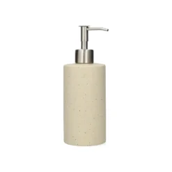 Zeeppompje, beige spikkel, keramiek en rvs