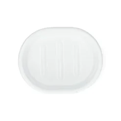 Zeepschaaltje, emaille, wit, 18,5 x 10,5 x 2,5 cm