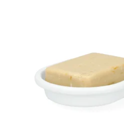 Zeepschaaltje, emaille, wit, 18,5 x 10,5 x 2,5 cm